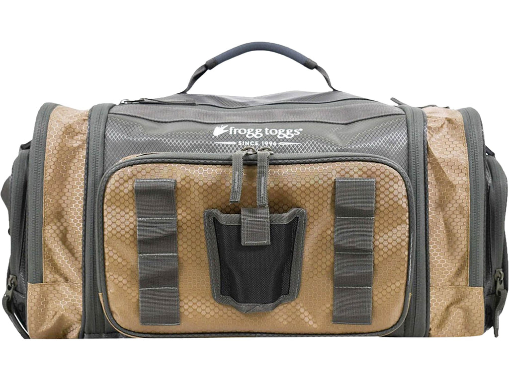 Frogg Toggs 3600 Tackle Bag with 3 Trays & Dual Access Storage for Fishing Gear Organization, Solid Elements Brown