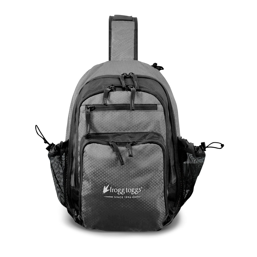 Frogg Toggs Sling Pack Fishing Bag with Dual Access for 3600/3700 Tackle Trays, Solid Elements Brown