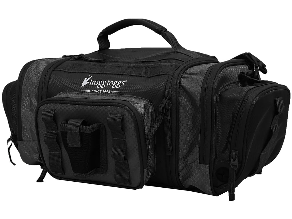 Frogg Toggs 3600 Tackle Bag with 3 Trays & Dual Access Storage for Fishing Gear Organization, Solid Elements Brown