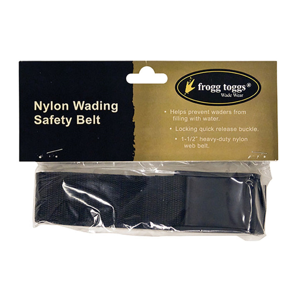 Frogg Toggs Adjustable Wading Belt, Polypropylene Men’s Belt with Quick-Release & No-Slip Buckle, Black