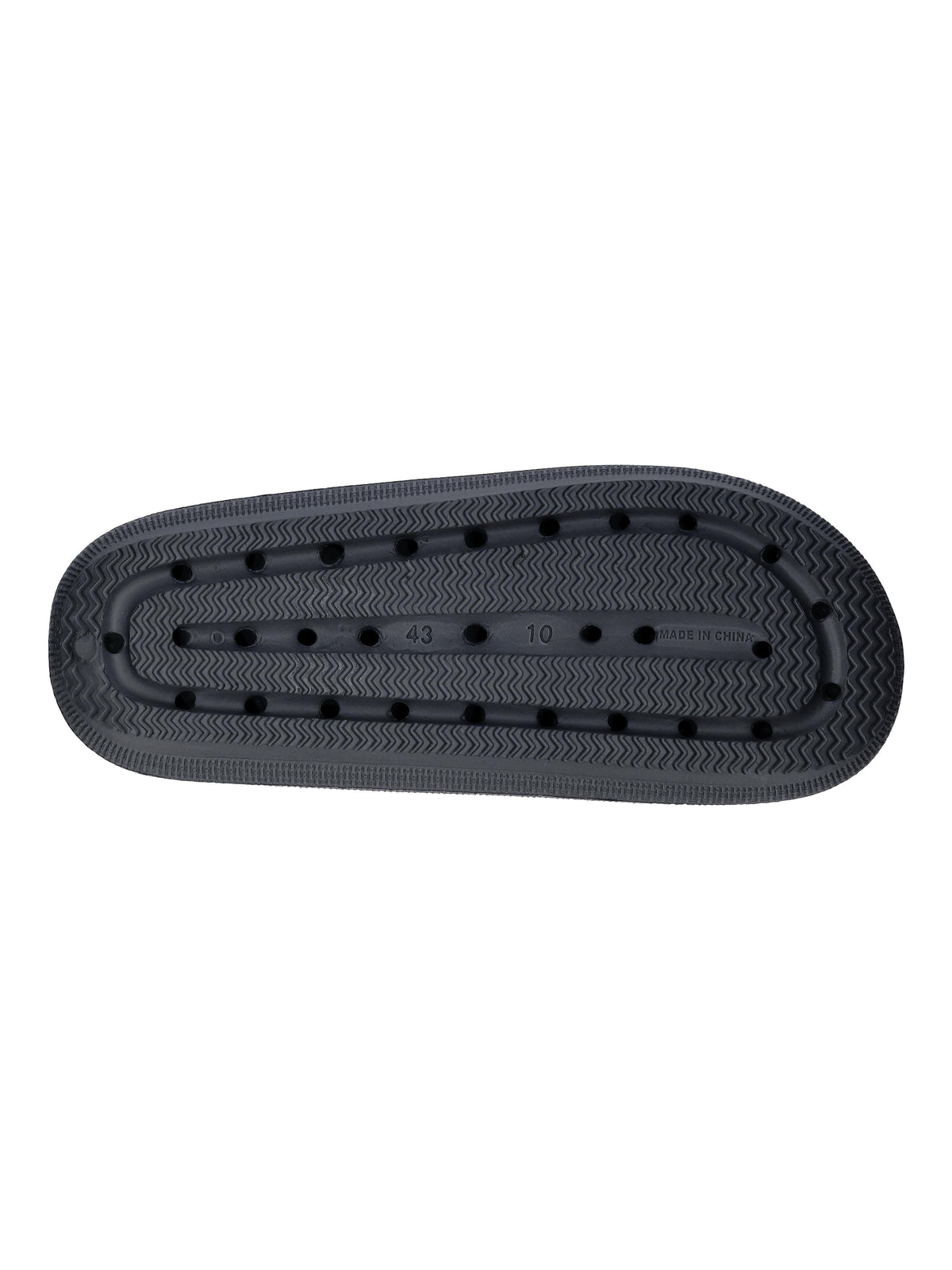 Frogg Toggs Squisheez Slip-On Slide Sandals for Men, Soft and Squishy Slides, Black, Size 7