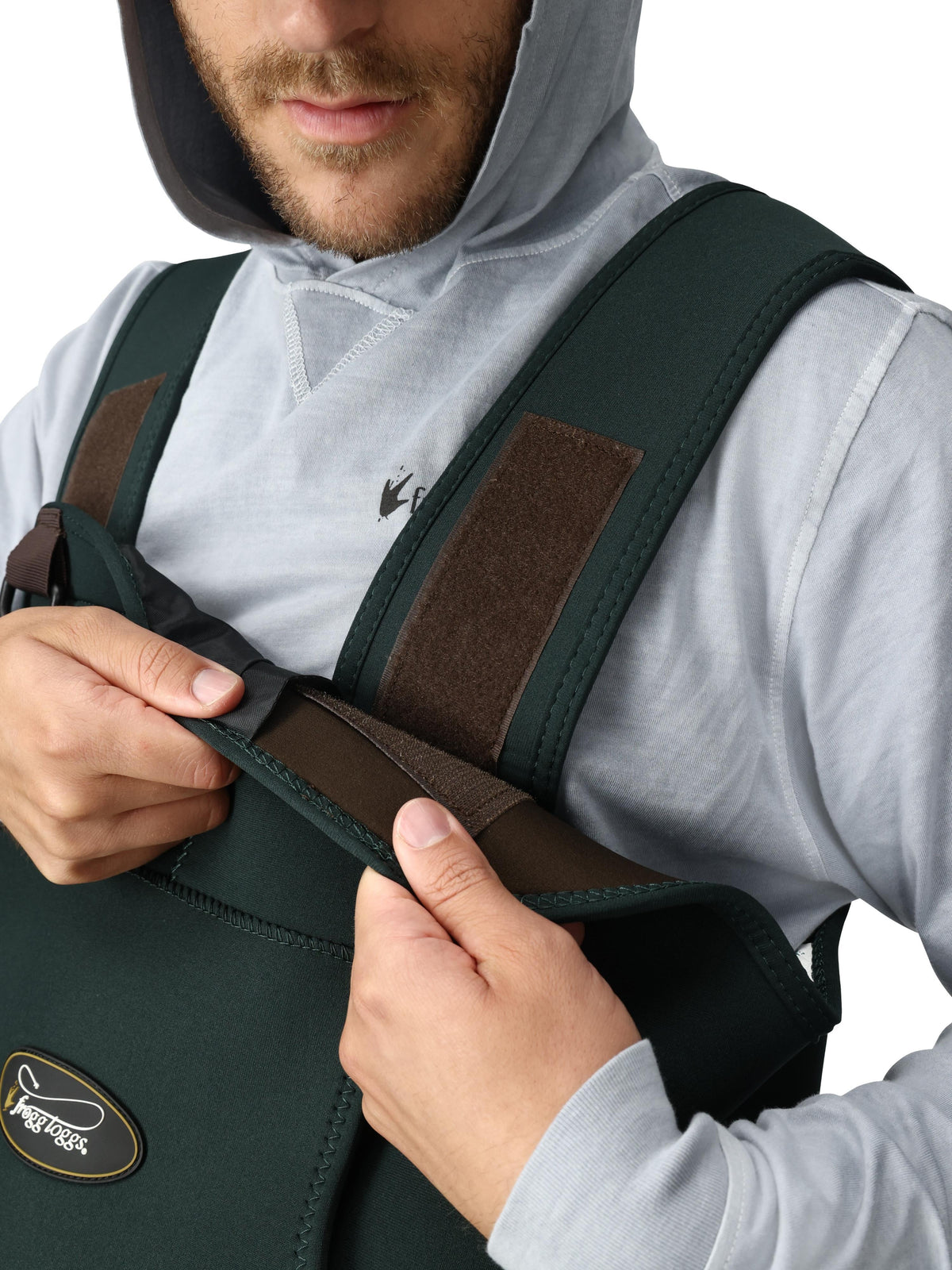 Frogg Toggs Amphib Stockingfoot Chest Waders for Men, Waterproof Waders for Fishing, Forest Green, MD