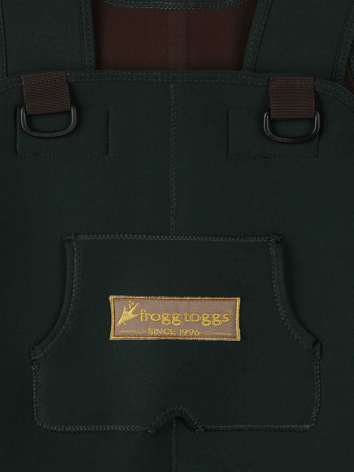 Frogg Toggs Youth Amphib 3.5mm Neoprene Chest Waders with Thinsulate Rubber Boots, Forest Green, Size 4