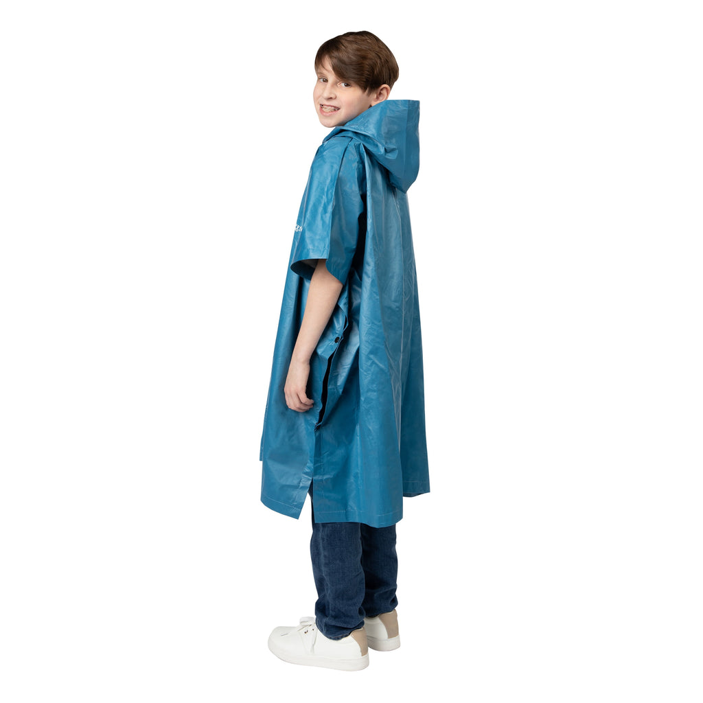 Frogg Toggs Ultra-Lite 2 Rain Poncho, Recyclable Rain Gear for Youth Boys & Girls, Carbon, One-Size