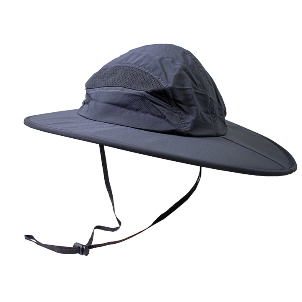 Frogg Toggs Boonie Sun Hat for Men, UPF 50+ Bucket Hat with Adjustable Drawstring, Black, One Size
