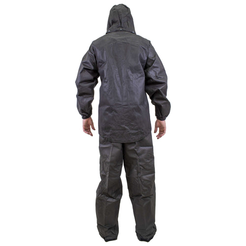 Frogg Toggs All-Purpose Rain Suit for Men, Waterproof Rain Jacket & Pants, Black, Size M/L