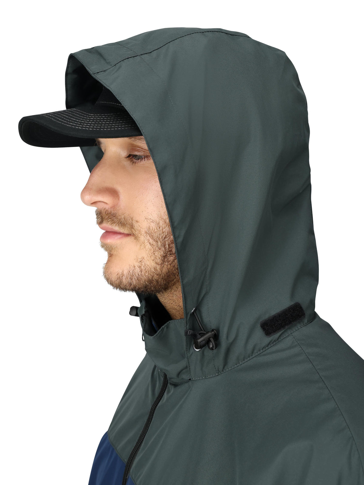 Frogg Toggs River Toadz Rain Jacket with Set-In Sleeves, Waterproof Rain Gear for Men, Blue/Slate, Size XL/2X