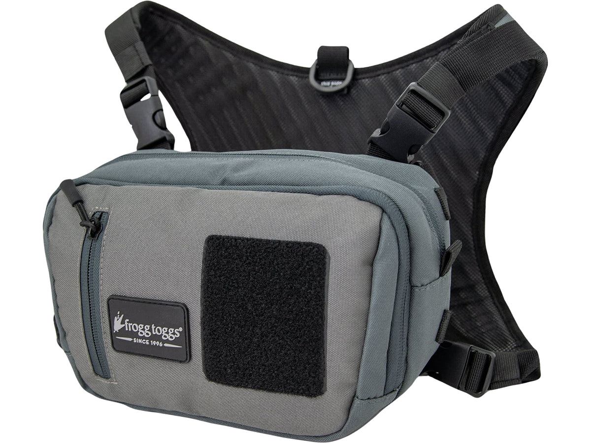 Frogg Toggs Catchall Chest Tackle Pack Fishing Bag with EVA Cooling System, Solid Elements