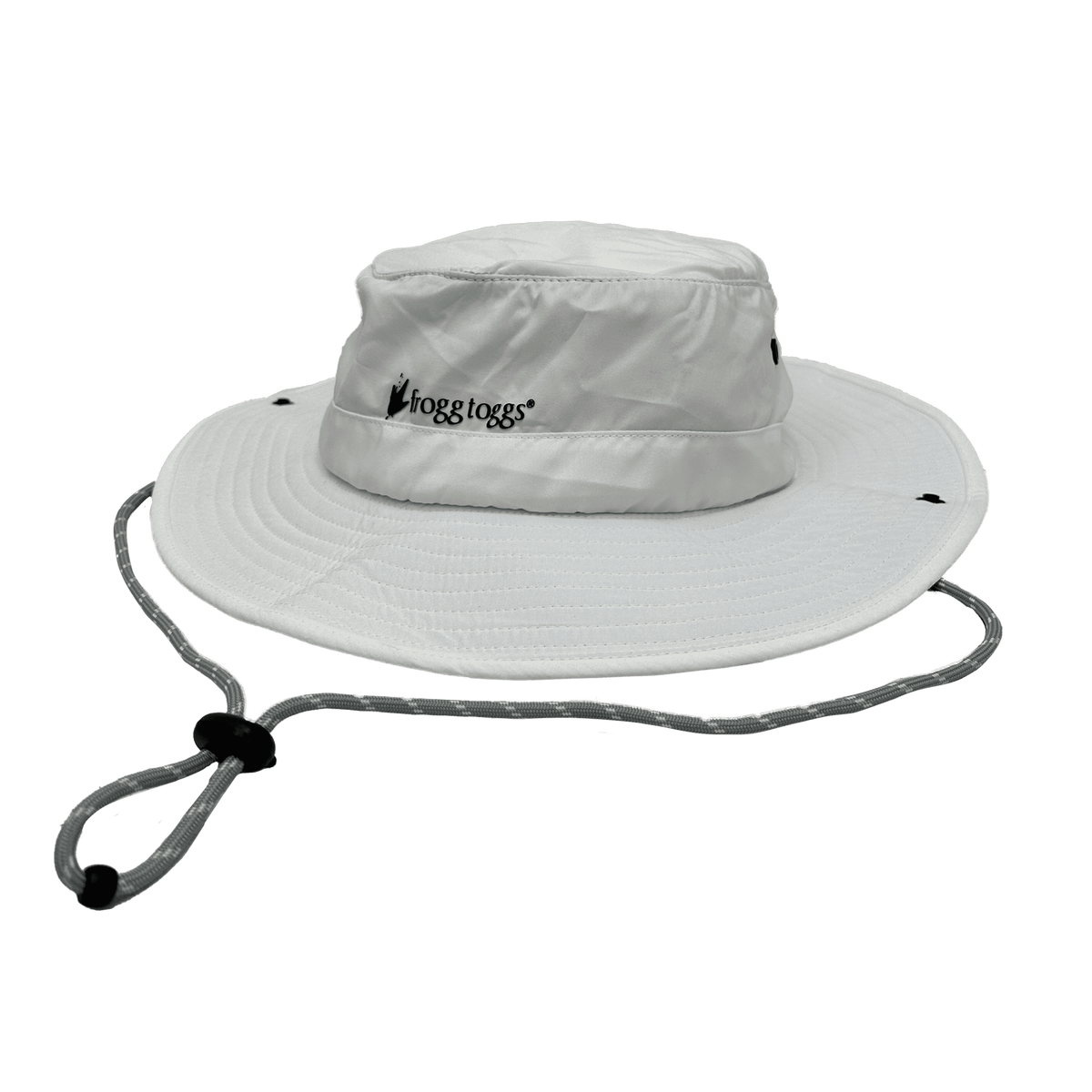 Frogg Toggs Chilly Pro Bucket Hat, Cooling Sun Hat with Sun Protection and Adjustable Strap, White