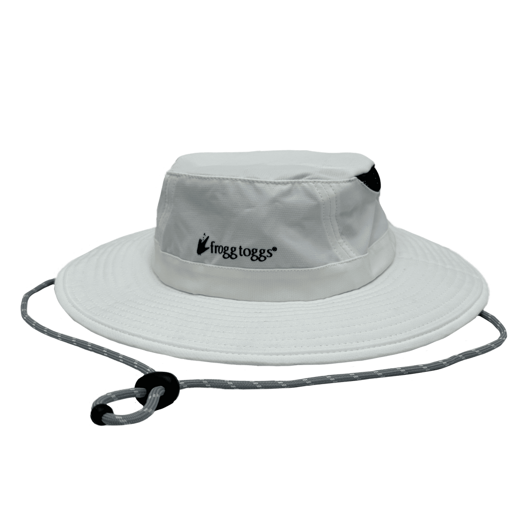 Frogg Toggs Chilly Pro Performance Boonie Hat, Cooling Sun Hat with Sun Protection and Adjustable Strap, White