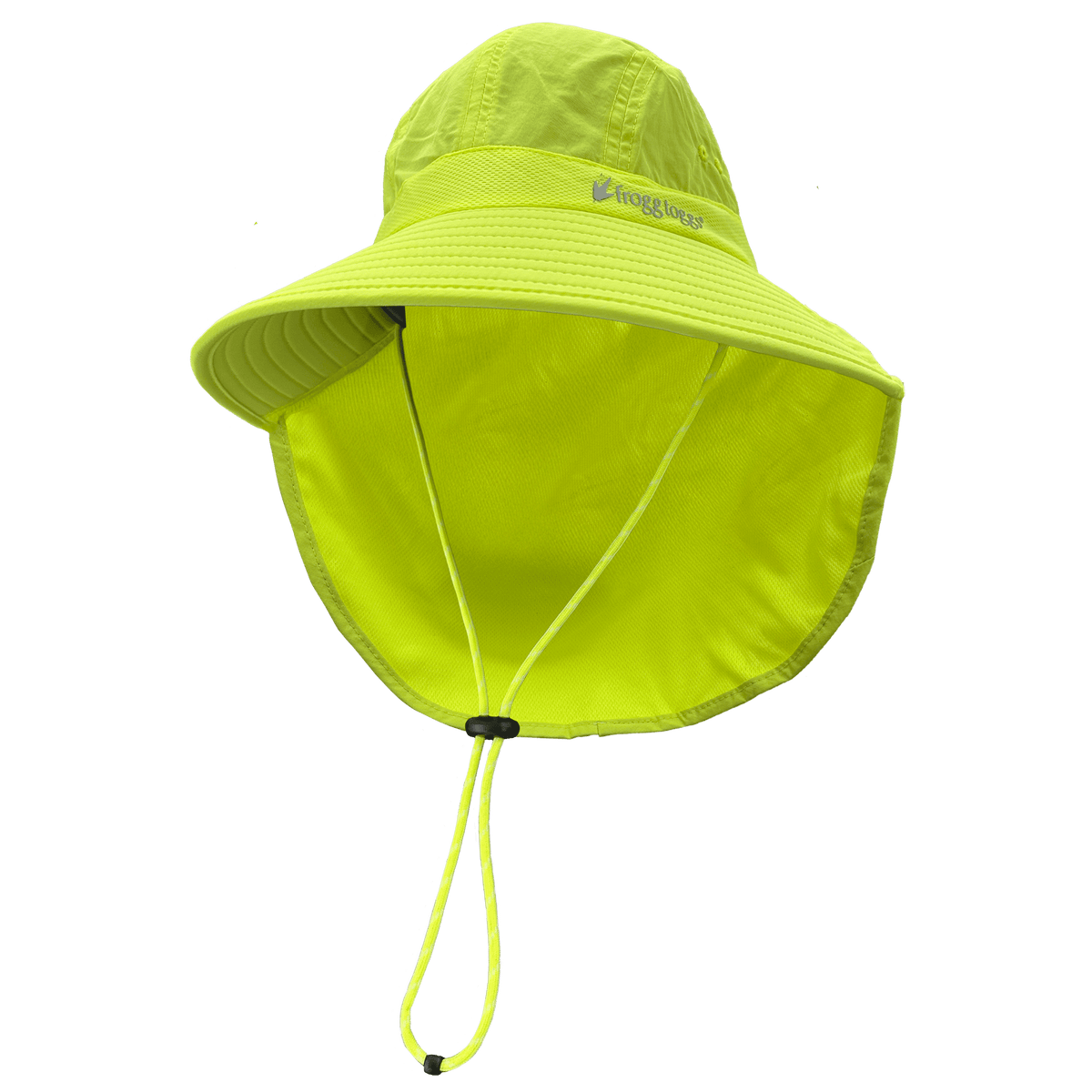 Frogg Toggs Chilly Pro Sun Shade Hat, Cooling Sun Hat with Nape and Adjustable Strap, White