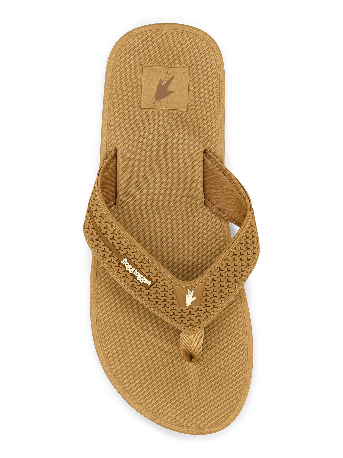 Frogg Toggs Flipped Out Sandals for Men, EVA Cushioned Flip Flops with Firm Grip Design, Gray, Size 7