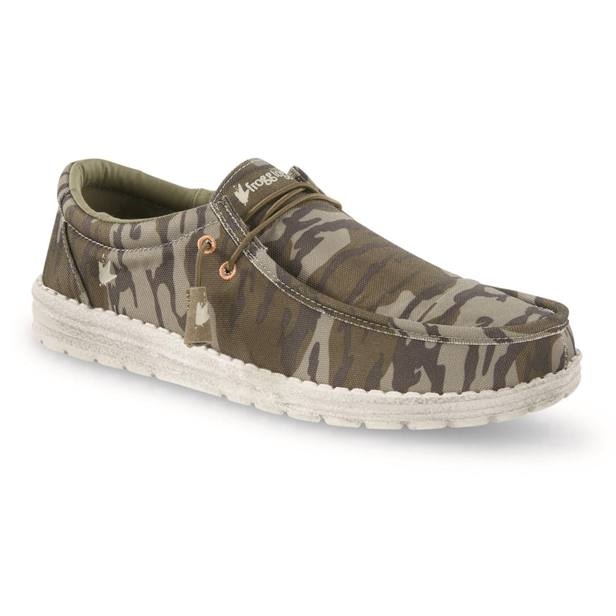 Frogg Toggs Men's Java 2.0 Non-Waterproof Boat Shoes for Men, Elastic Lace Slip-On Shoes, Gray, Size 9