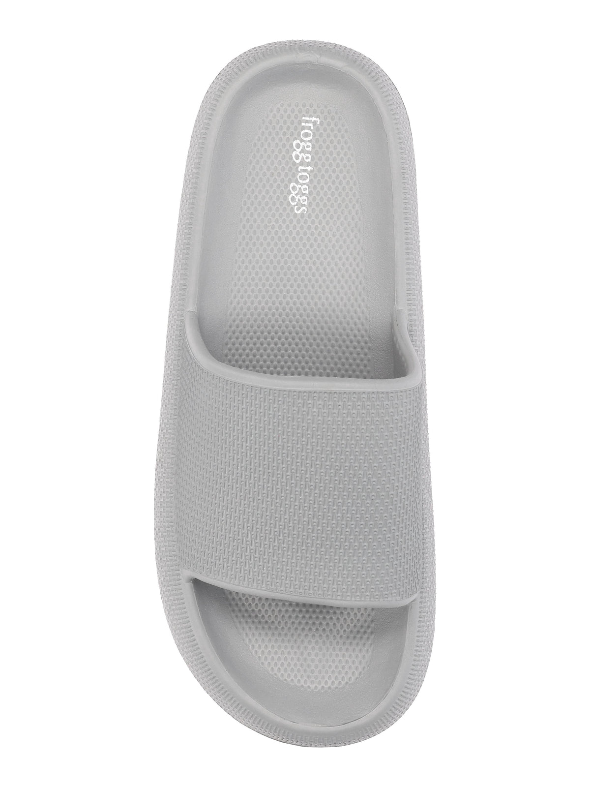 Frogg Toggs Squisheez Slip-On Slide Sandals for Men, Soft and Squishy Slides, Black, Size 7