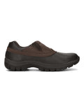 Frogg Toggs Storm Watch Vista Men’s Slip-On Shoes, Rugged Lug Outsole Boat Shoes with Synthetic Leather Upper, Brown, Size 8