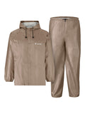 Frogg Toggs Ultra-Lite2 Rain Suit for Men, Lightweight Waterproof Pants and Jacket, Khaki, XL/2X