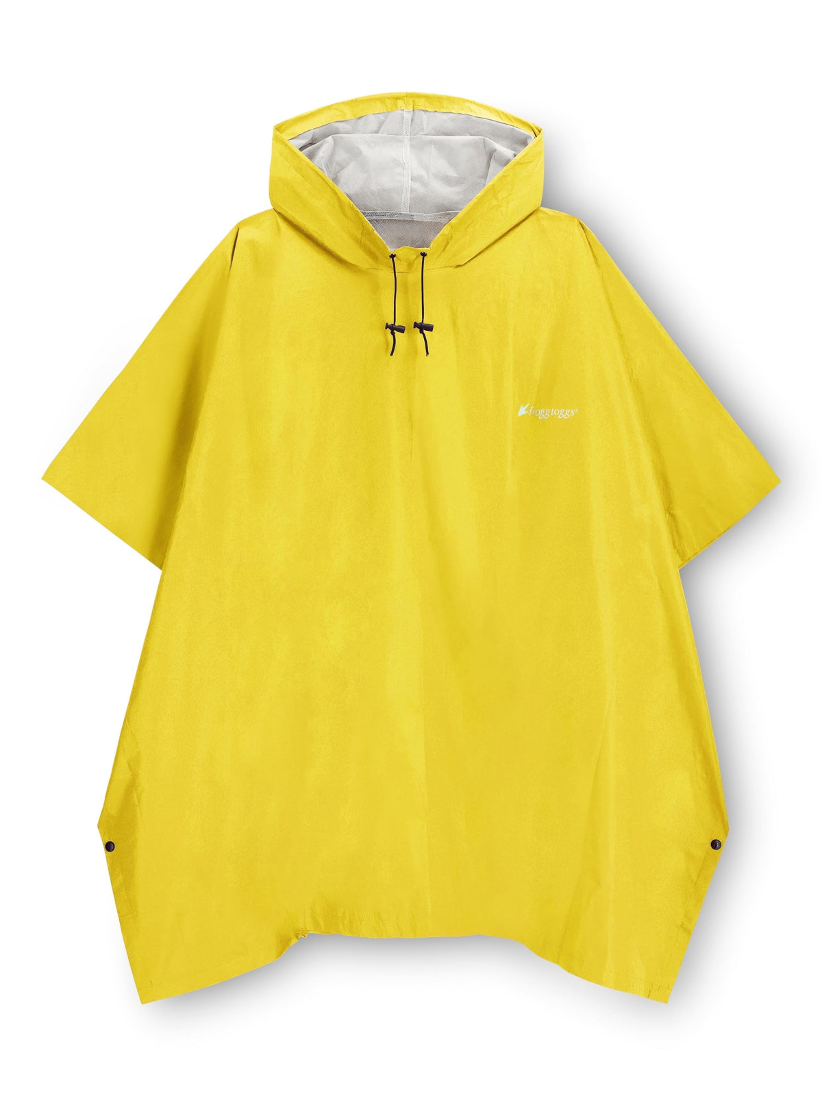 Frogg Toggs Ultra-Lite2 Rain Poncho for Adults, Packable Emergency Poncho, Yellow, One-Size