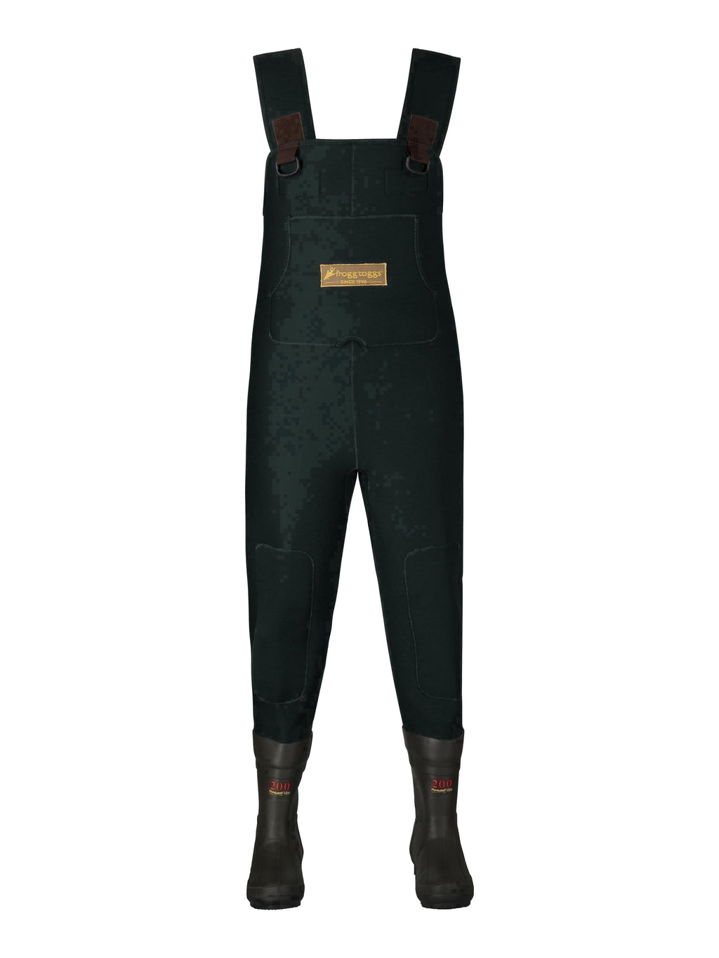 Frogg Toggs Women's Amphib Neoprene BTFT Chest Waders with 200g Insulated Rubber Boots, Forest Green, Size 4