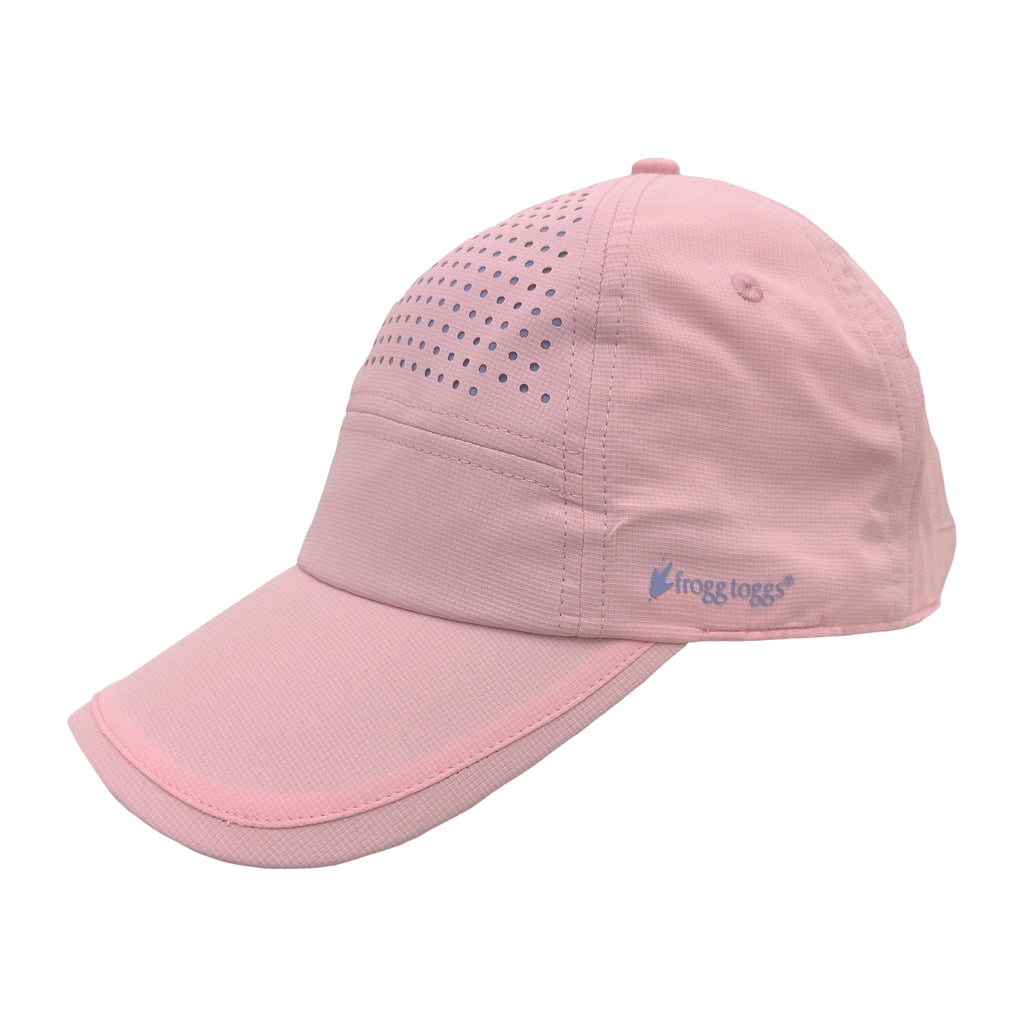 Frogg Toggs Chilly Pro Women's Cooling Ponytail Baseball Cap, UPF 50+, One Size, Light Pink
