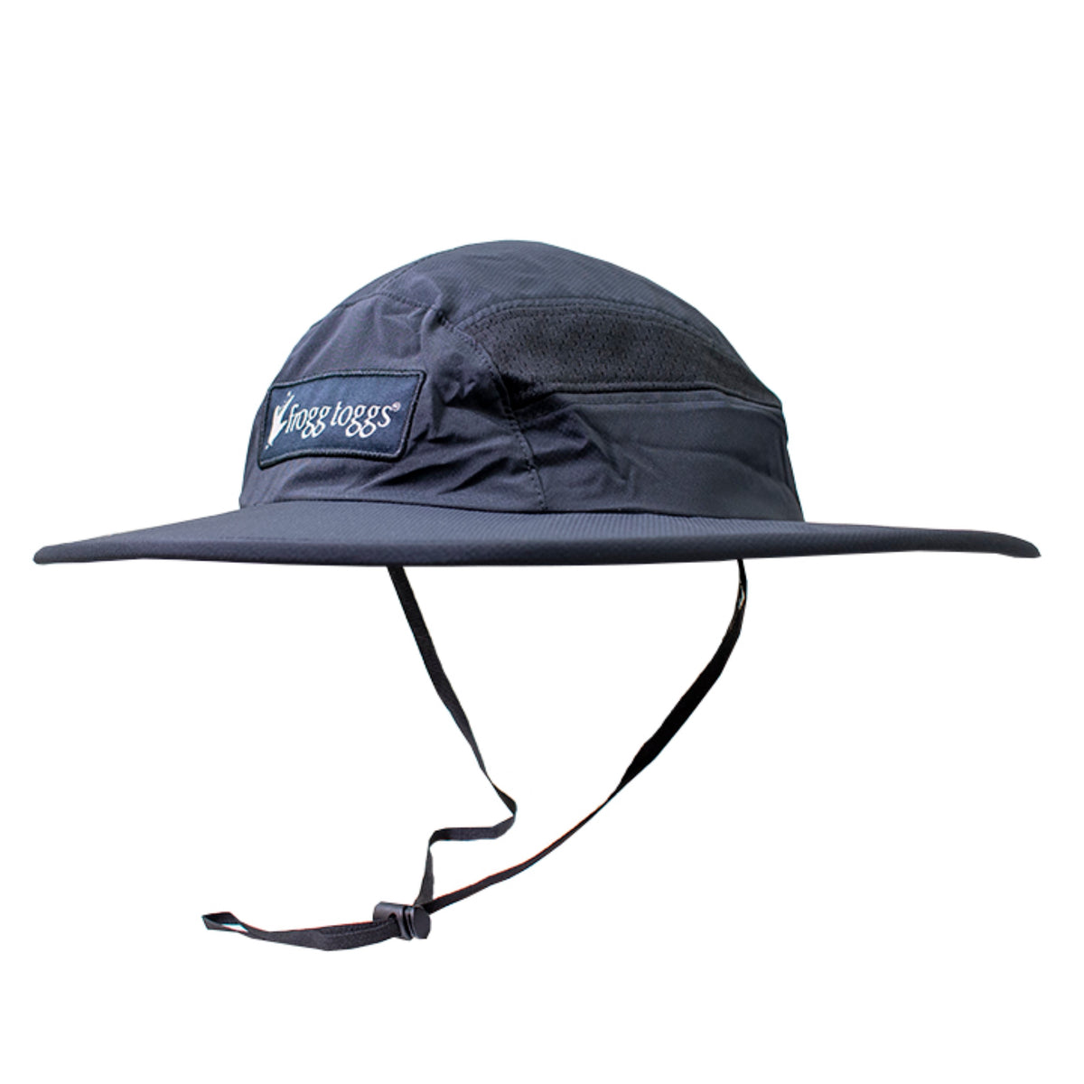 Frogg Toggs Boonie Sun Hat for Men, UPF 50+ Bucket Hat with Adjustable Drawstring, Black, One Size
