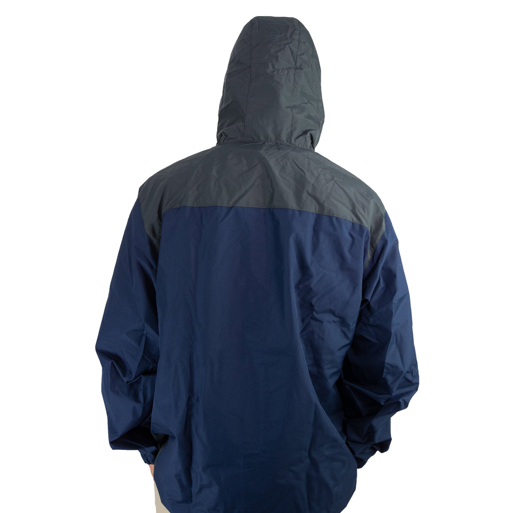 Frogg Toggs River Toadz Rain Jacket with Set-In Sleeves, Waterproof Rain Gear for Men, Blue/Slate, Size XL/2X