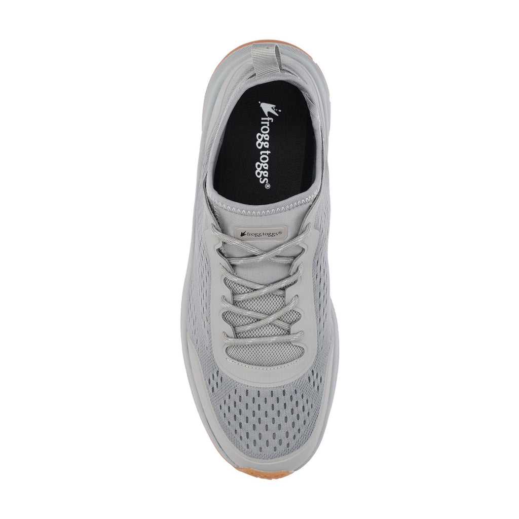 Frogg Toggs HydroGrip Mens Slip On Shoes, Quick-Dry Mesh Sneakers with FrogFoam Cushioning, White, Size 7
