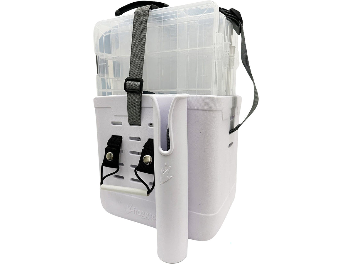 Frogg Toggs Fishing Tackle Vault Tote 3700 Kit with with 4 Utility Trays and MOLLE Slots, Gray