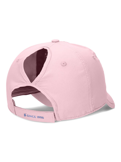 Frogg Toggs Chilly Pro Women's Cooling Ponytail Baseball Cap, UPF 50+, One Size, Light Pink