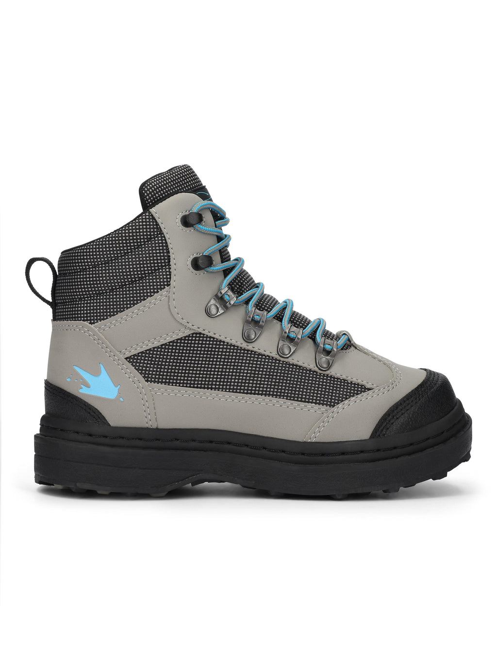 Frogg Toggs Women's Hellbender Cleated Wading Boot with Padded Ankle Collar, Gray, Size 5