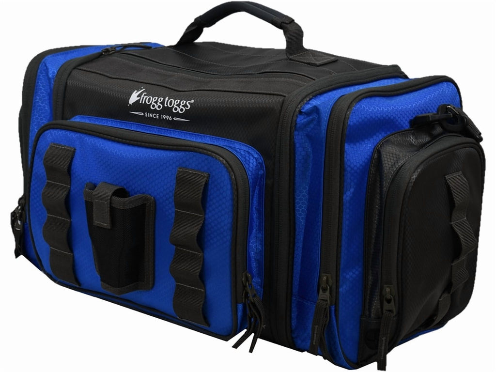 Frogg Toggs Pro Series Fishing Tackle Bag for 3700 Size Tackle Trays with Dual Access Storage, Blue