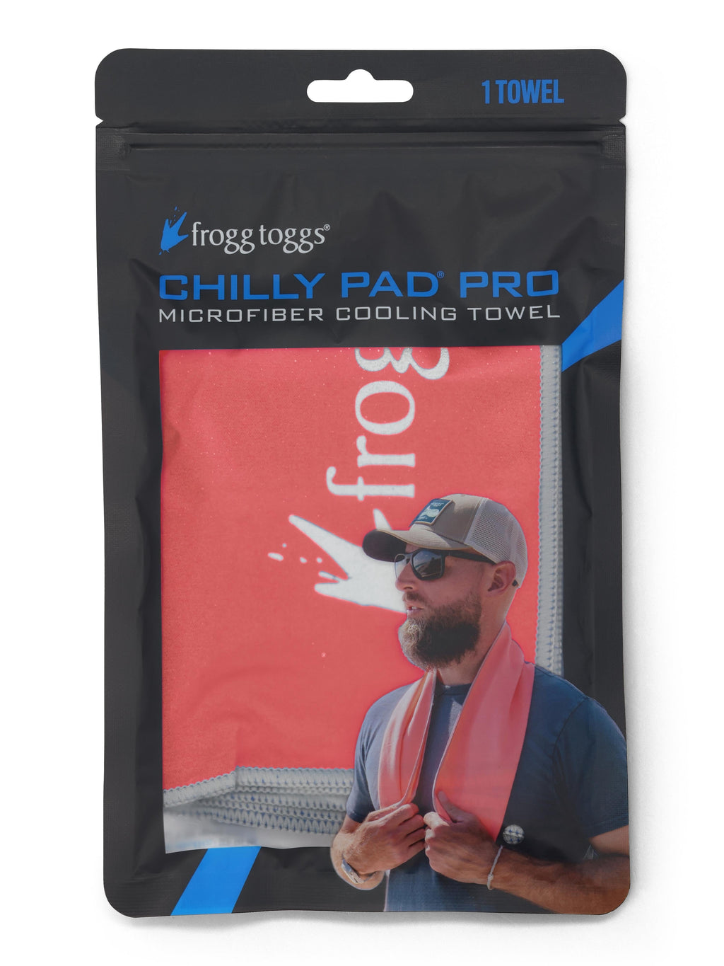 Frogg Toggs Chilly Pad PRO Microfiber Towels, Cooling Comfort Face Towels, Pink, 33" x 10.5"