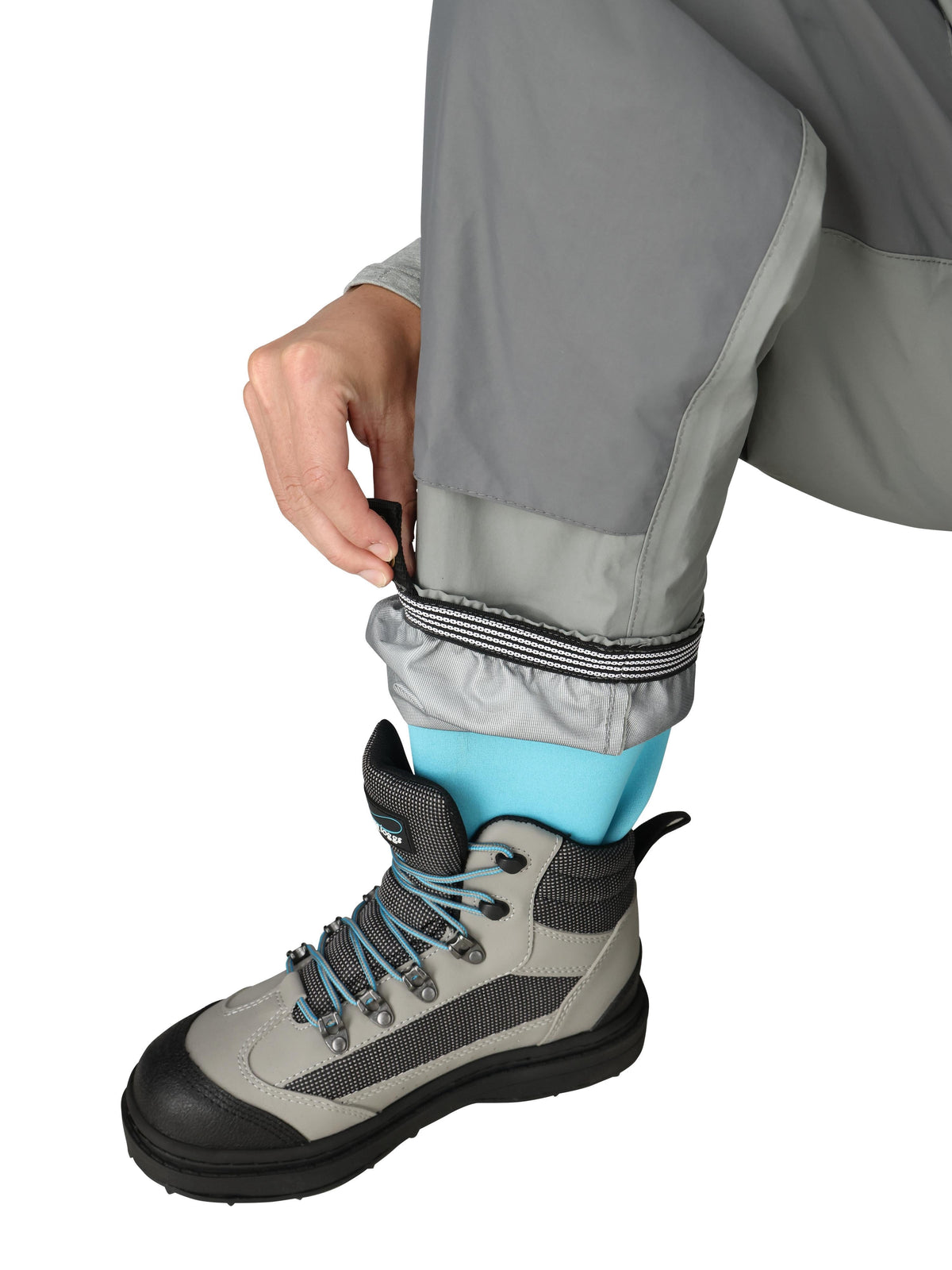 Frogg Toggs Women's Hellbender PRO Stockingfoot Chest Waders with Neoprene Booties, Gray, Medium