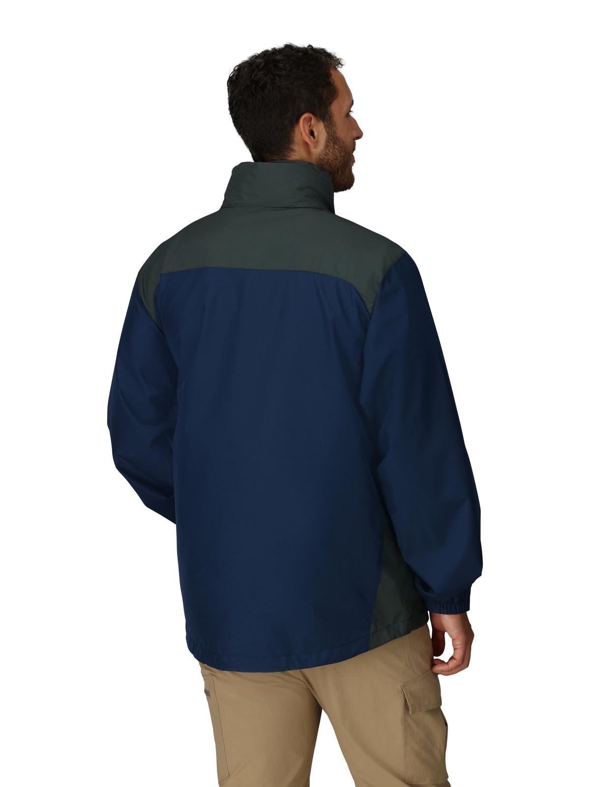 Frogg Toggs River Toadz Rain Jacket with Set-In Sleeves, Waterproof Rain Gear for Men, Blue/Slate, Size XL/2X
