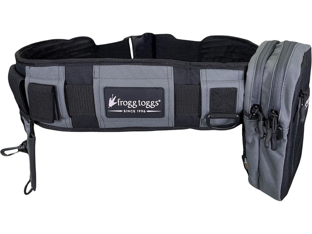 Frogg Toggs Pursuit Wade Tackle Belt Bag, Water-Resistant Fishing Bag with EVA Cooling System, Black