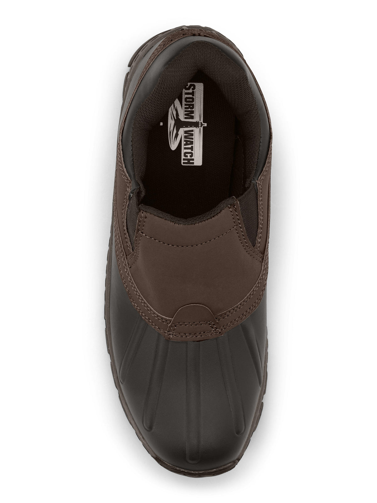 Frogg Toggs Storm Watch Vista Men’s Slip-On Shoes, Rugged Lug Outsole Boat Shoes with Synthetic Leather Upper, Brown, Size 8