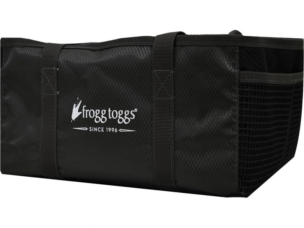 Frogg Toggs i8 Fishing Tray Tote Bag for Organizing Tackle Trays and Fishing Gear, Black